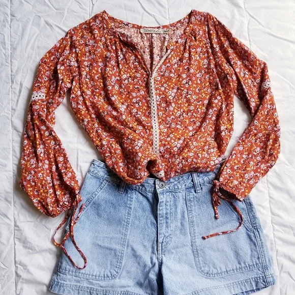 Cottagecore Floral Longsleeve Top - Picture 1 of 4